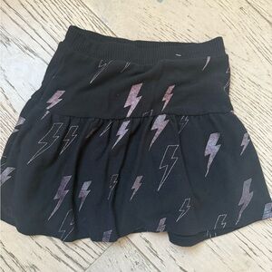 Chaser Black Skirt with Pink Lightning Bolts